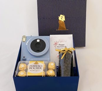 Premium anniversary hamper for boyfriend with chocolates and Blueberry Dry Fruits