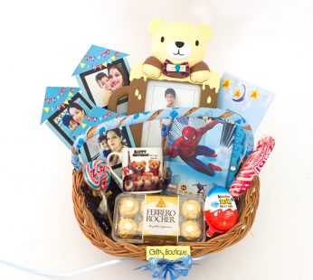 Elegant gift hamper for international children’s day, with Secret Diary, Mug, Chocolates and a sweet greetings.