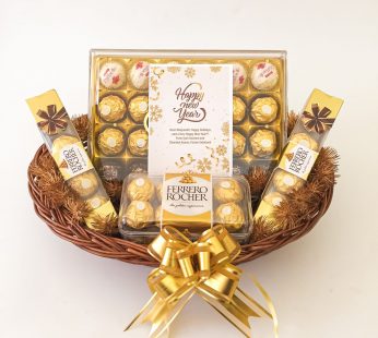 luscious Yummy gift hampers with delicious Ferrero Rocher Chocolates