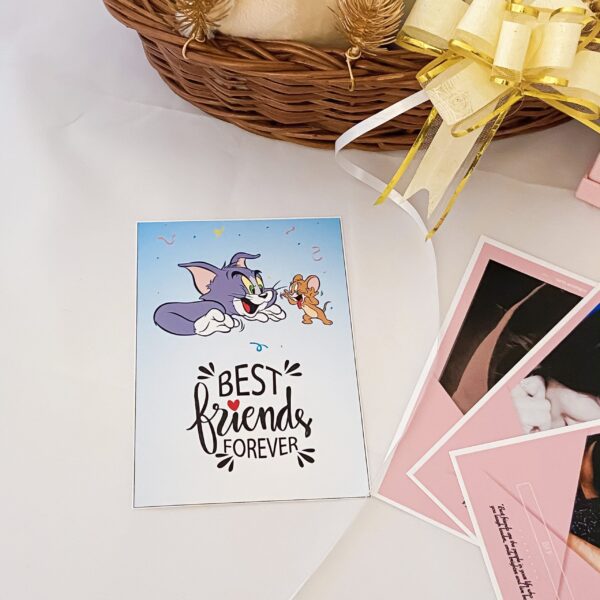 Elegant Birthday gift hamper with teddy bear, scented candle and a sweet greetings. - Image 3