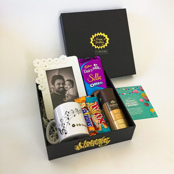 Adorable Birthday gift hamper with lovely Chocolates ,Yardley Perfume and a sweet greetings. - Image 3