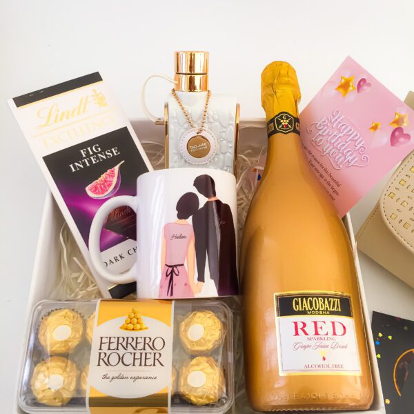 Celebrate Her Women's Day Gift Hamper Box With Chocolates, Sling Bag, Perfume, And More - Image 3