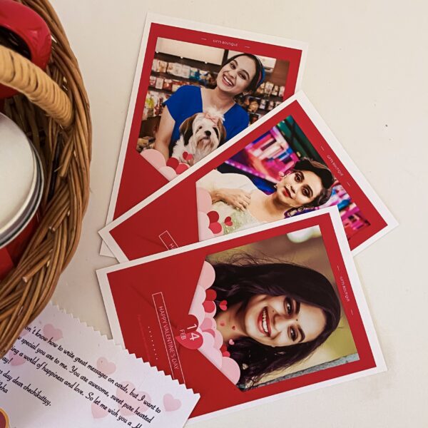 Extravagant Personalised congratulations gifts containing Perfume , Key chain and a lovely Greetings - Image 3