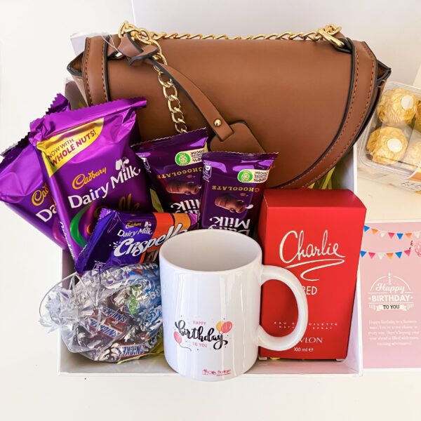 Happy birthday gift for girlfriend with delicious chocolates, sling bag and more - Image 4