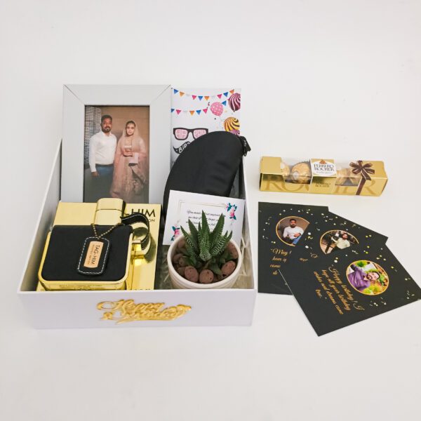 Premium Birthday gift For Him with Frame, Sunglasses and a sweet greetings. - Image 4