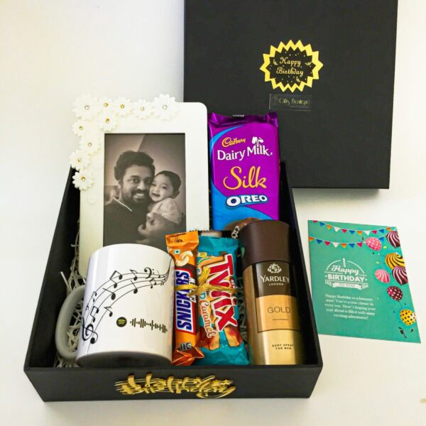 Adorable Birthday gift hamper with lovely Chocolates ,Yardley Perfume and a sweet greetings. - Image 4