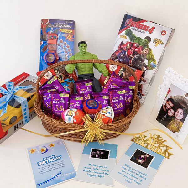 Premium children's day gift ideas with Chocolates, Avengers Toys and a sweet greetings. - Image 5