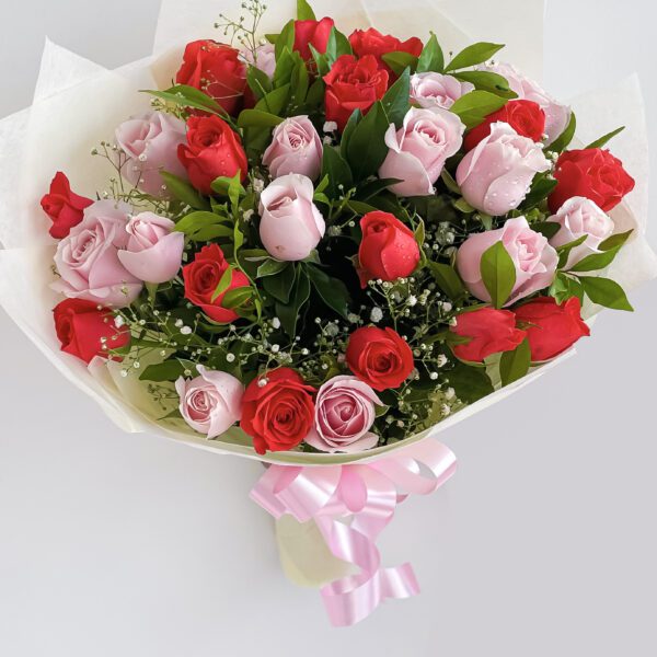 Happy rose day Flower gifts hamper Filled with the Fresh rose flowers - Image 3