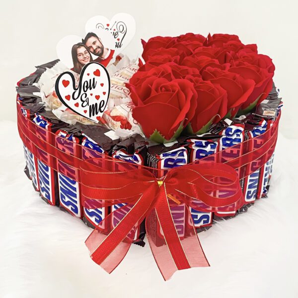 Hearty Chocolate Fevered handmade Valentine Day gift box  with Premium Chocolates - Image 4