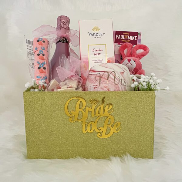 Cute wedding gift for bride with Wine , Yardley Mist, Mug, Key Chain And Cards - Image 4