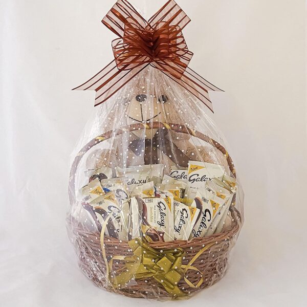 Appealing birthday gift for girlfriend in India adorned with a teddy & chocolates - Image 4