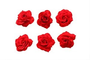 Artificial red rose flower