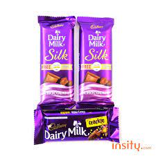 Dairy milk silk 60 gm 2 nos