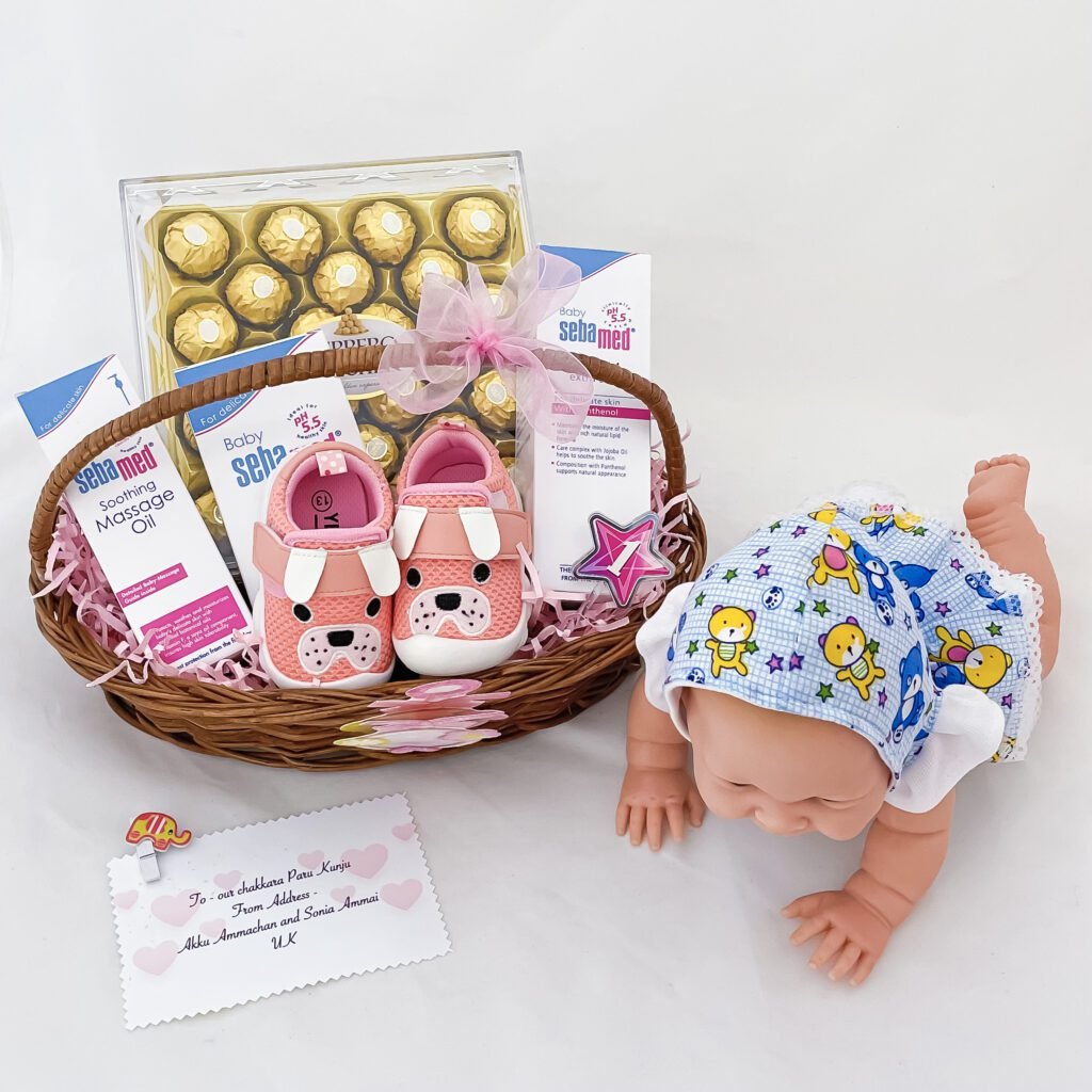 New Mom Baby Girl Gift Set Ubuy Pink Basket