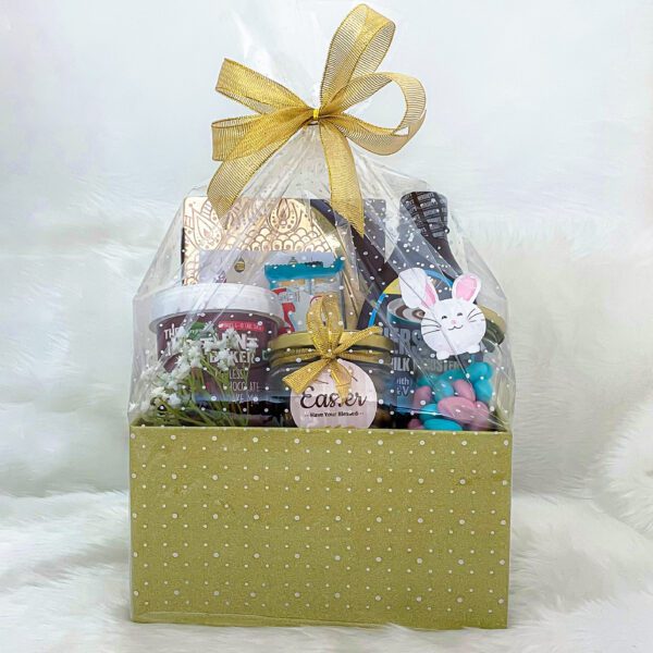 Blessed Bunny Easter Gift Hamper With Chocolates, Cookies, And Cake Mix - Image 2