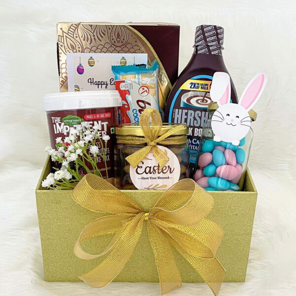Blessed Bunny Easter Gift Hamper With Chocolates, Cookies, And Cake Mix - Image 4