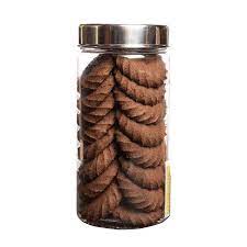 chocolate cookies with bottle