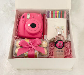 luxurious anniversary gift for wife adorned with Instax Mini 9 full set and more