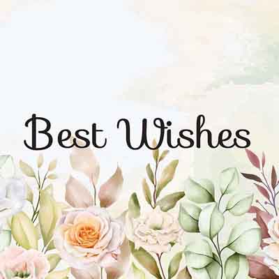 Best Wishes Greeting Card 4×6 inch