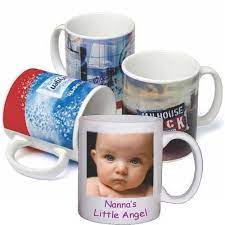 Personalised photo print mug