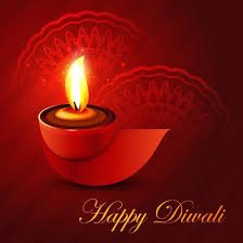 Traditional diwali greeting card