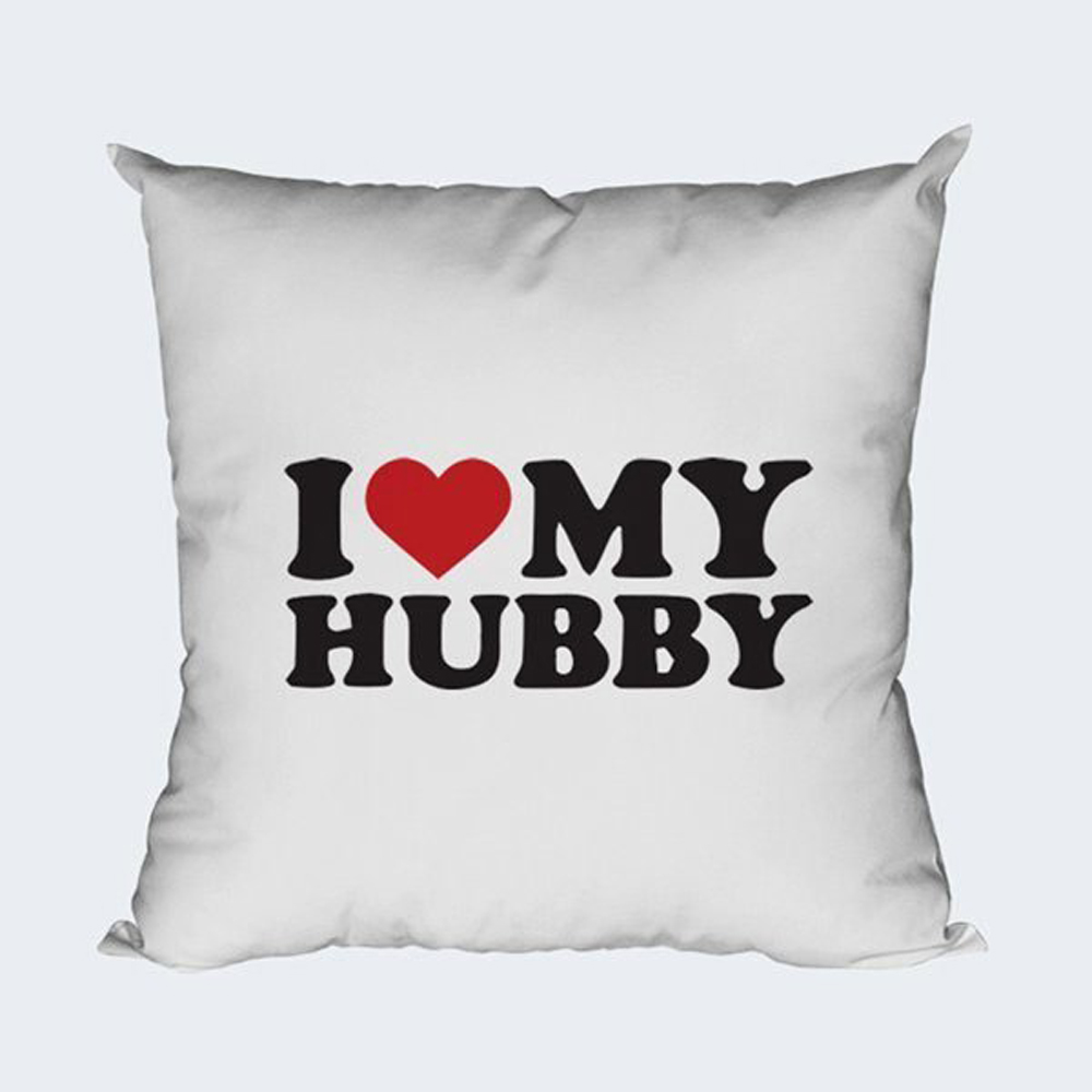 hubby 12×12 pillow
