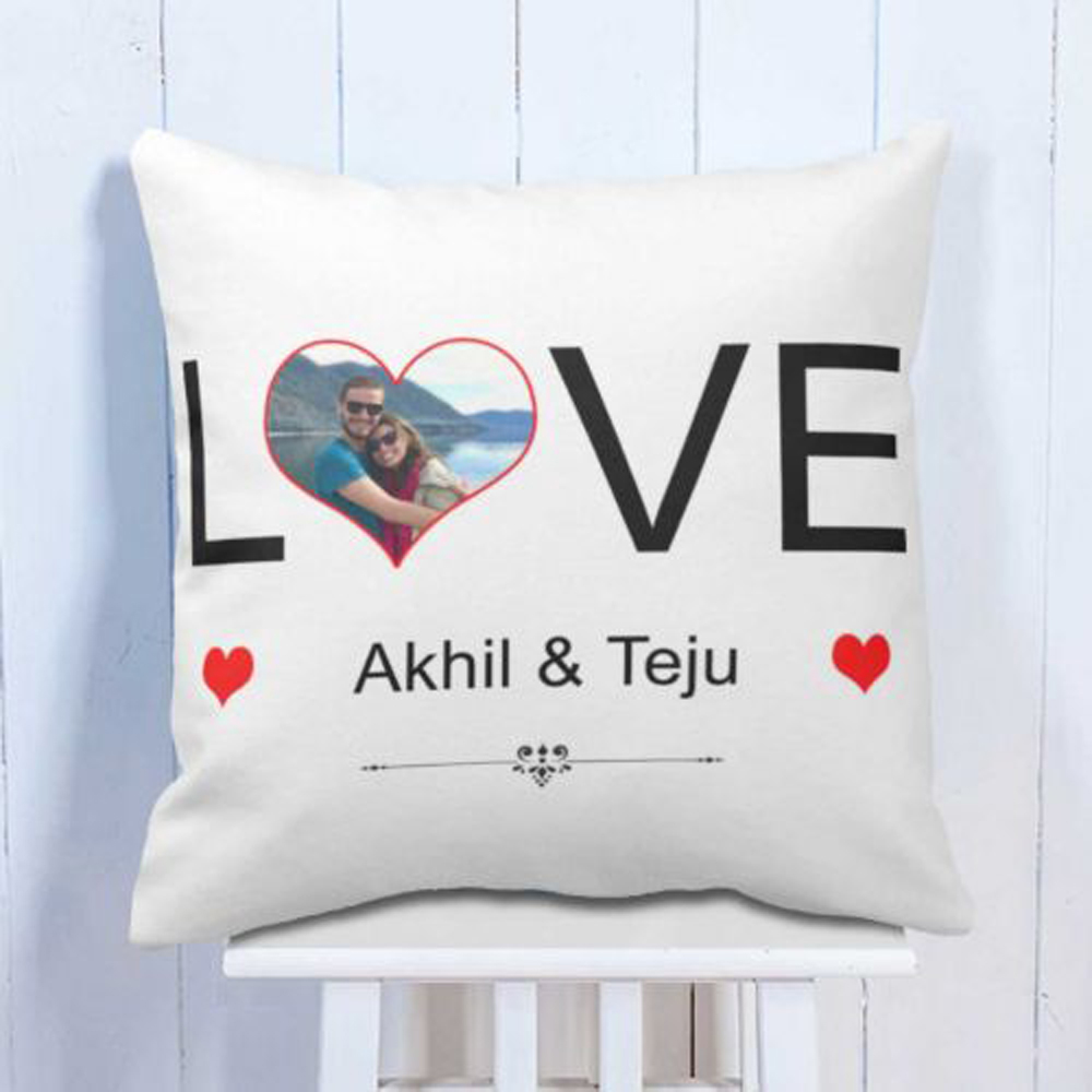 personalised love pillow 12X12