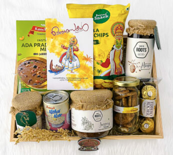 Yemmy Kerala special sweets gift hampers with organic honey and jaggery chips