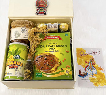 The best Special Kerala gift items & hampers with banana chips and spices miniature bottle