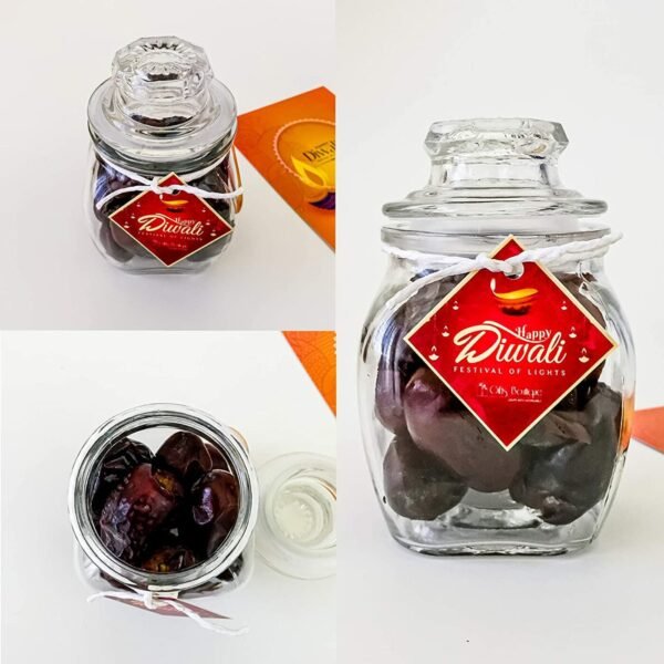 One-Of-A-Kind Colorful Diwali gifts Treats  With Chocolates, Dry Fruits, And Diya - Image 2