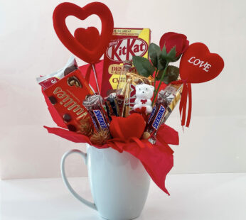 For You Valentines Day Mug Hamper With Exquisite Chocolates