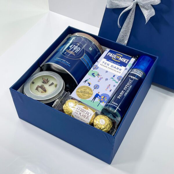 Special 1-year anniversary gifts for him filled with Chocolates, body spray, & popcorn - Image 4