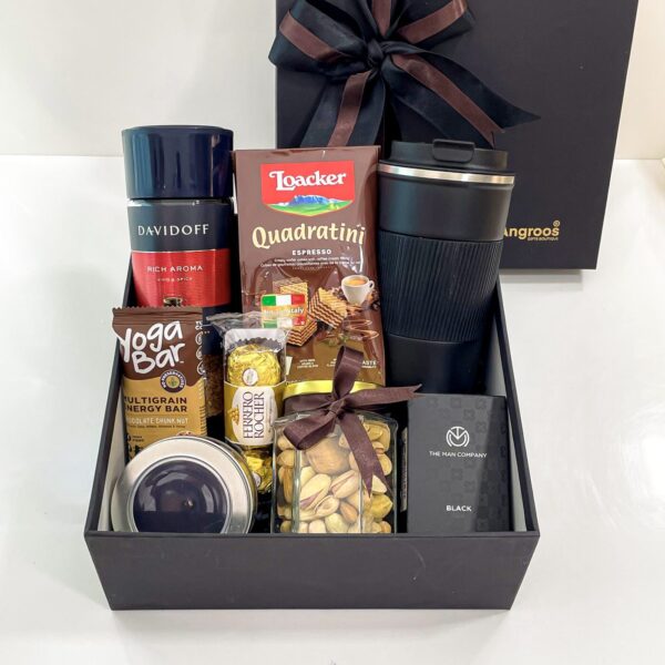 Unique gift for boyfriend on anniversary with Davidoff Coffee, dry nuts, and more - Image 2