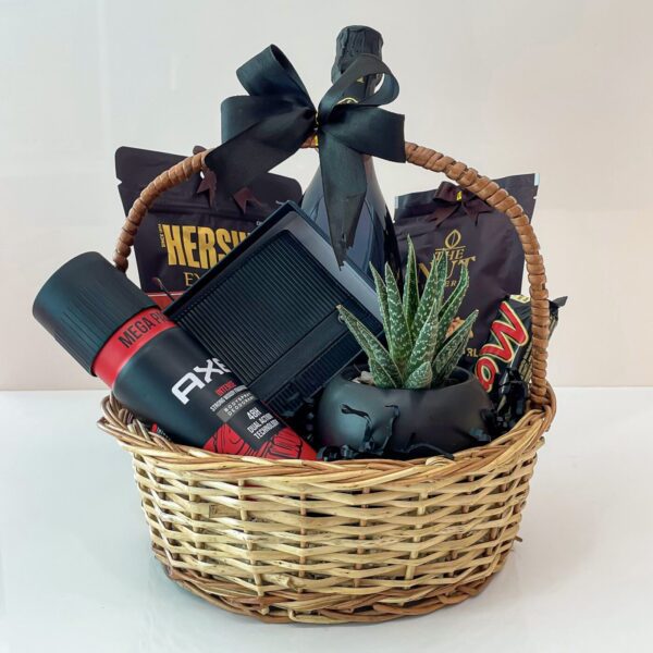 Stylish birthday gift hamper for young dad with perfume, a wallet, and chocolates - Image 3