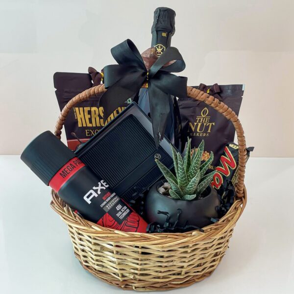 Stylish birthday gift hamper for young dad with perfume, a wallet, and chocolates - Image 5