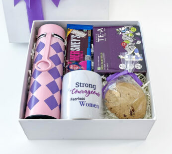Purple Zeal Women’s Day Gift With Ceramic Mug, Cookies, And More