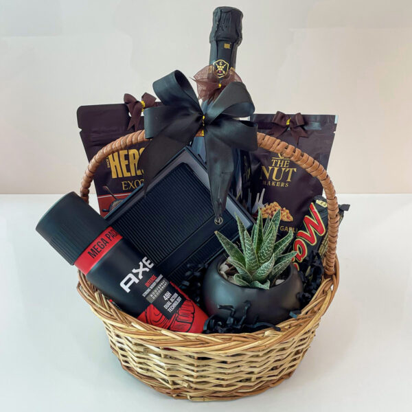 Gift basket ideas for groom to be.