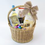 A festive Premium Easter Basket filled with a variety of sweets and treats
