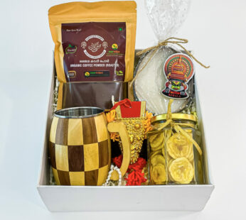 Kerala Culture Collection Kerala Gift Box With Handicrafts, Banana Chips, Organic Coffee, And More
