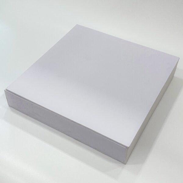 White Decorative Gift Boxes - 12 x 12 x 2.5 Inches - Ideal for Gifting and Storage - Image 3