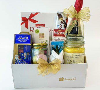 Bunny Bliss  Easter Corporate Gifts With Chocolates, Macarons, Scented Candle, And More