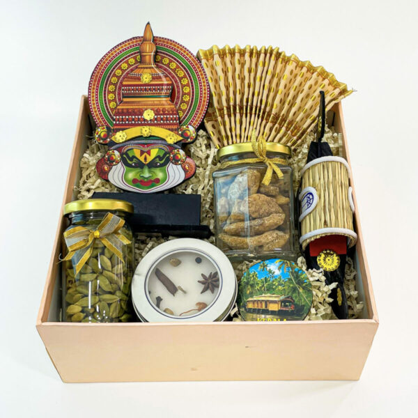 Spices Of Life Kerala Kathakali Gift Hamper With Cardamom, Spices Candle, Jaggery Chips, And More - Image 5