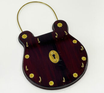 Handcrafted wooden key holder with top-quality (H 10.5 x W 6.25 x L.5 inches)