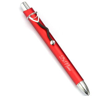 Personalized Doctor Style Red Pen with Name Engraving