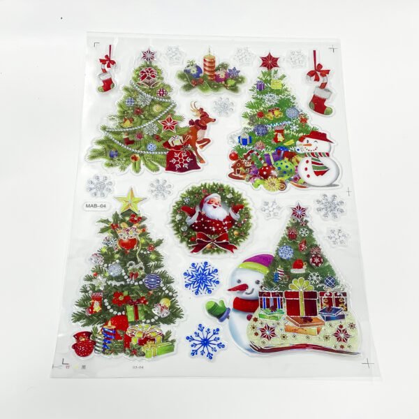 Festive Christmas Tree Stickers: Deck Your Halls with Holiday Cheer (2 nos) - Image 3