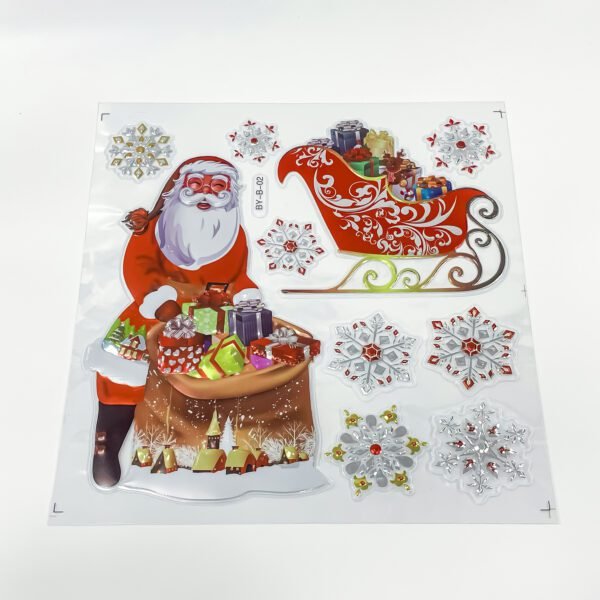 Add a Touch of Magic to Your festivals with our Christmas santa stickers x 2nos - Image 3