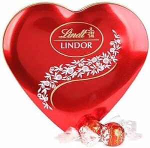 Lindt Lindor Chocolate Gift Pack Heart Tin Box- 62.5g