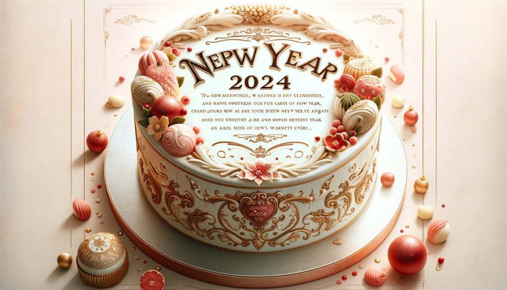 Happy New year 2024 Cake
