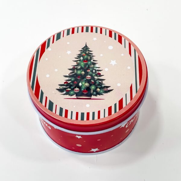 Charming Trio: Mini Christmas Containers x 3 in Radiant Red - Image 2