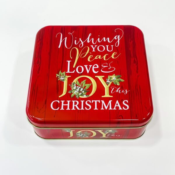 Vibrant Red Metal Storage: Organize Your Christmas Magic - Image 3